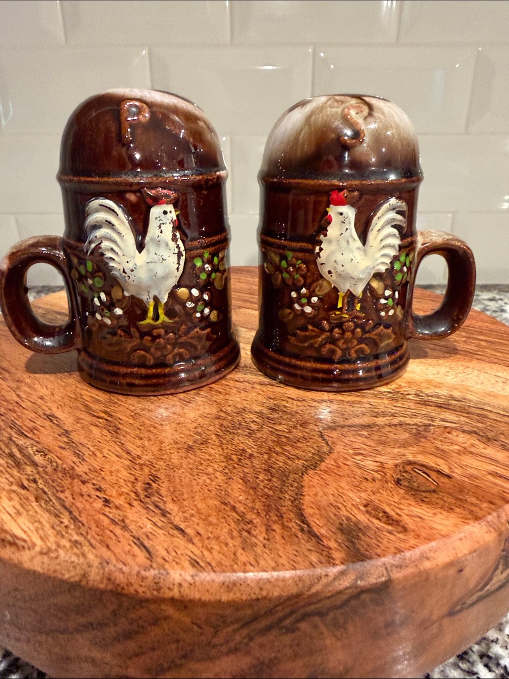 Vintage Rooster Ceramic Salt & Pepper Shaker